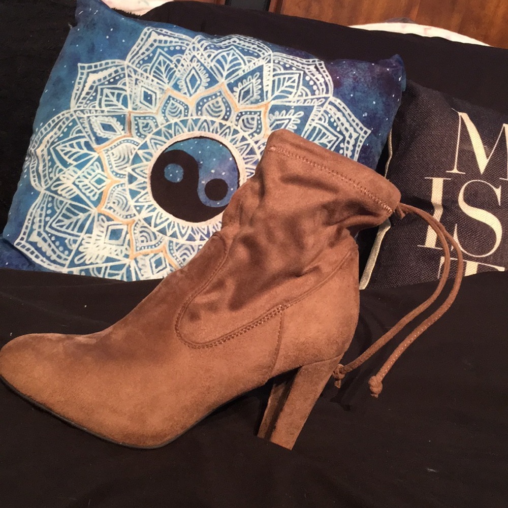 Wild Diva Faux Suede Ankle Boots